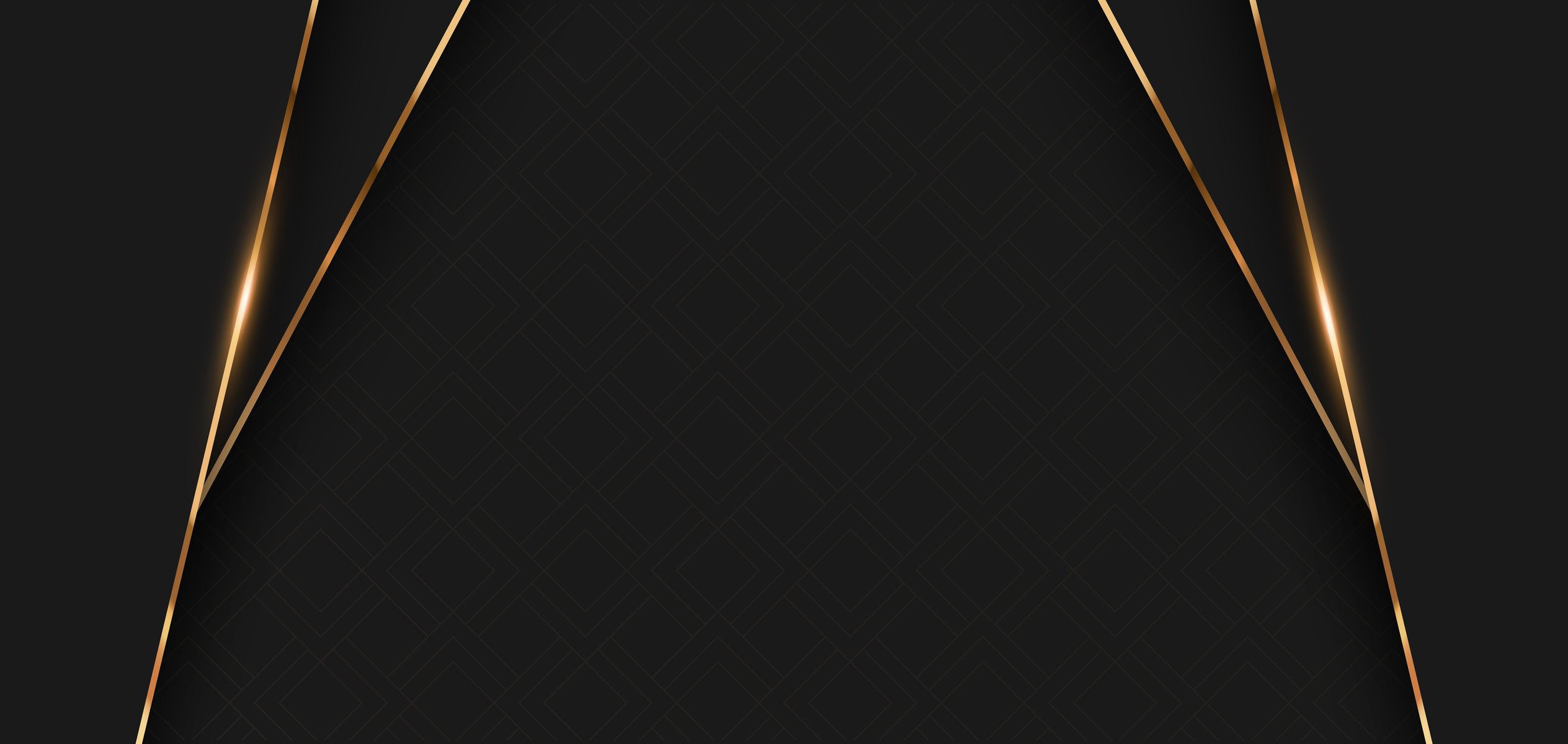 Black Luxury background. Award nomination backdrop with gold lines.